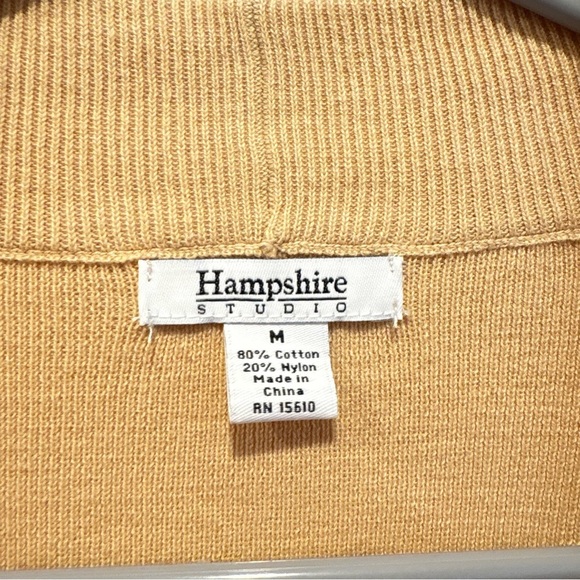 Vintage Tan Hampshire Studio Shirt and Cardigan Set - Size Medium - Picture 11 of 15